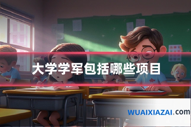 大学学军包括哪些项目