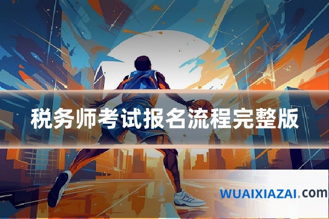 税务师考试报名流程完整版