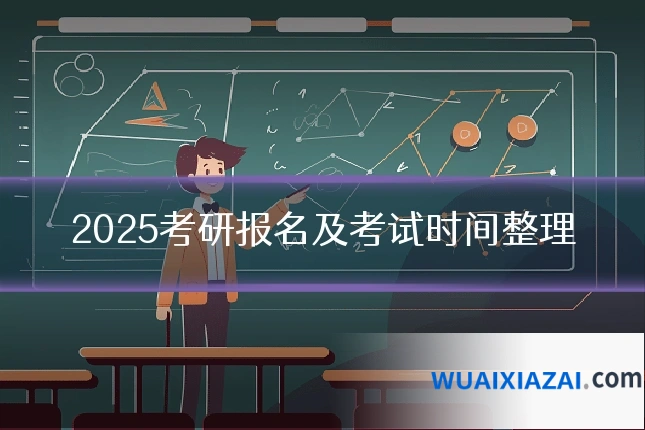 2025考研报名及考试时间整理