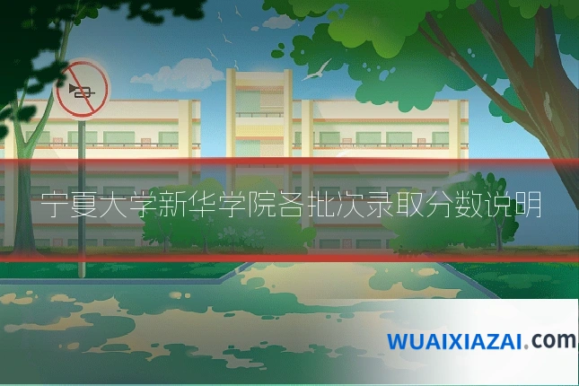 宁夏大学新华学院各批次录取分数说明