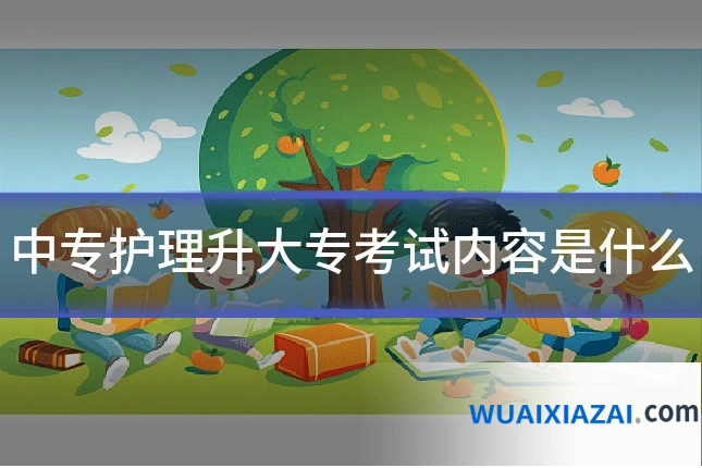 中专护理升大专考试内容是什么