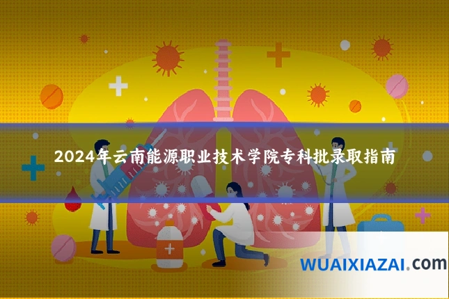 2024年云南能源职业技术学院专科批录取指南