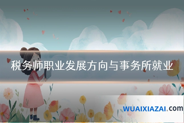 税务师职业发展方向与事务所就业