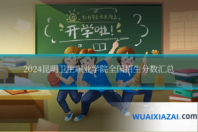 2024昆明卫生职业学院全国招生分数汇总