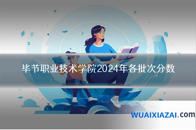 毕节职业技术学院2024年各批次分数