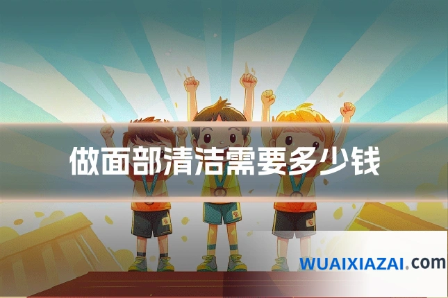 做面部清洁需要多少钱