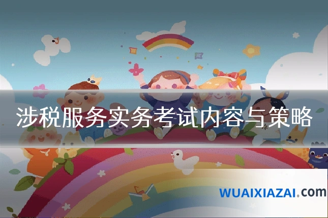 涉税服务实务考试内容与策略