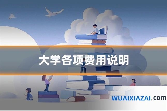 大学各项费用说明