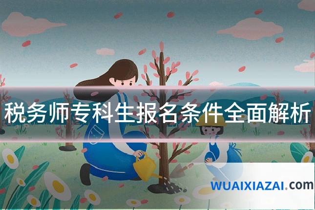 税务师专科生报名条件全面解析