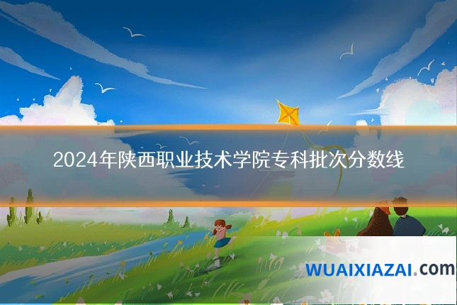 2024年陕西职业技术学院专科批次分数线
