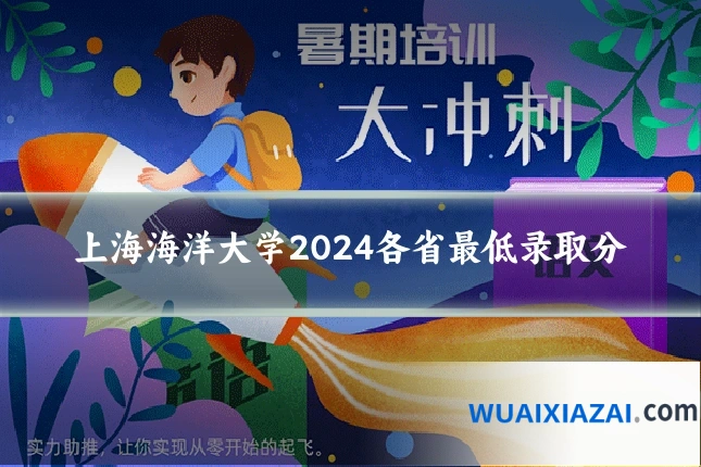 上海海洋大学2024各省最低录取分