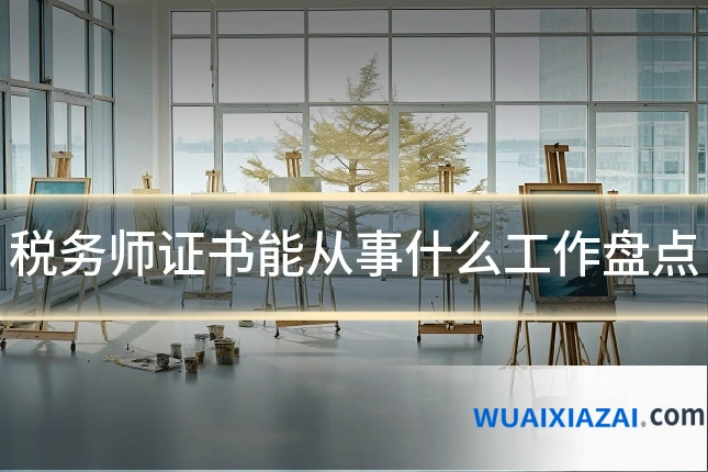 税务师证书能从事什么工作盘点