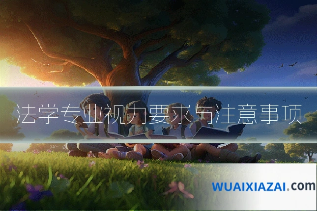 法学专业视力要求与注意事项