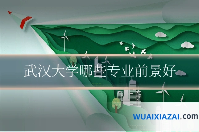 武汉大学哪些专业前景好