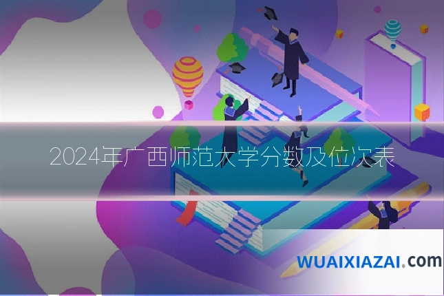 2024年广西师范大学分数及位次表