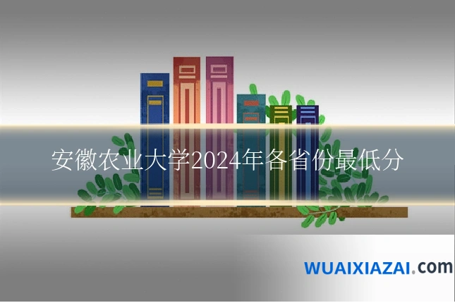 安徽农业大学2024年各省份最低分
