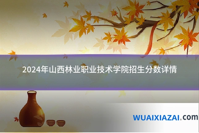 2024年山西林业职业技术学院招生分数详情