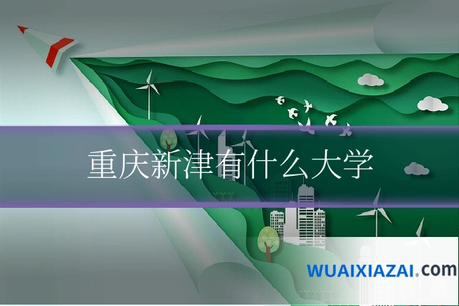 重庆新津有什么大学