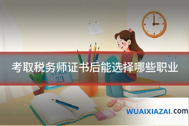 考取税务师证书后能选择哪些职业