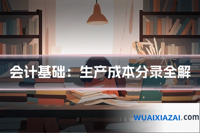 会计基础：生产成本分录全解