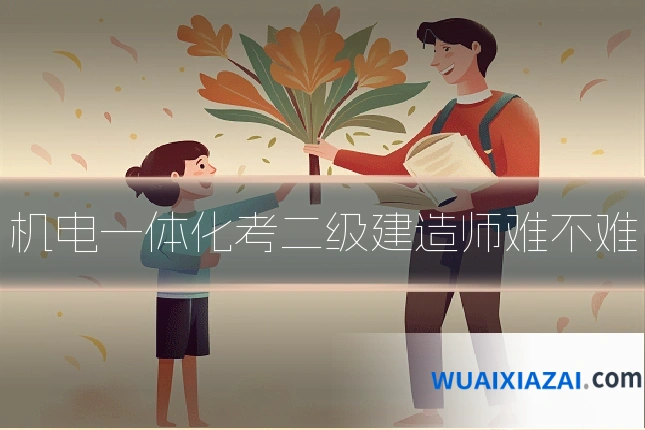 机电一体化考二级建造师难不难