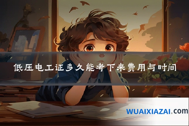 低压电工证多久能考下来费用与时间