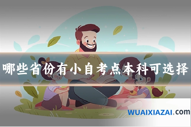哪些省份有小自考点本科可选择