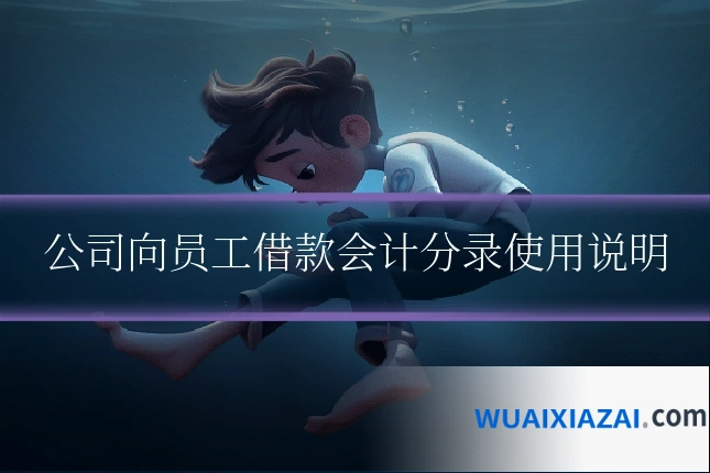 公司向员工借款会计分录使用说明