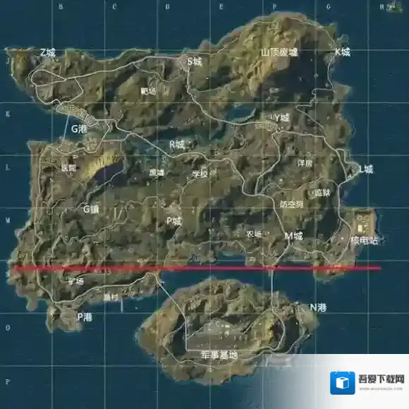 绝地求生:刺激战场海岛地图