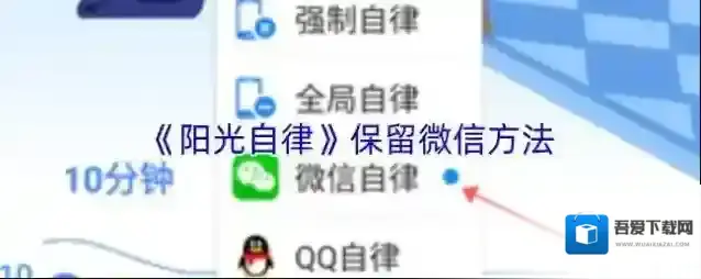 《阳光自律》保留微信方法
