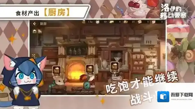 洛伊的移动要塞厨房设施