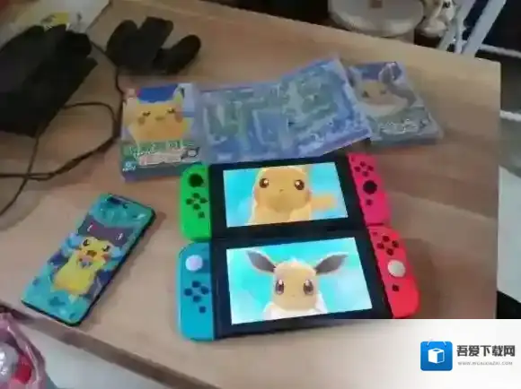 精灵宝可梦LetsGo皮卡丘伊布捕抓