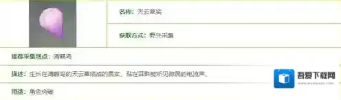 原神天云草实采集位置一览