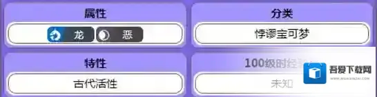 宝可梦朱紫轰鸣月种族值一览