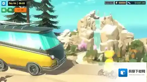 房车露营模拟器停下