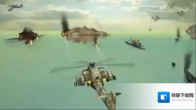 直升机空袭直升机