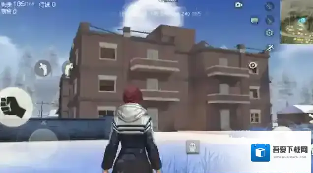 荒野行动怎么爬房子屋顶