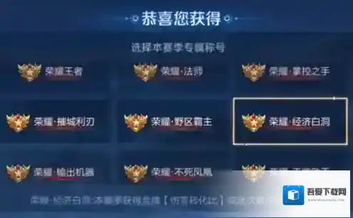 王者荣耀经济白洞称号如何获得？王者荣耀经济白洞称号获得方法