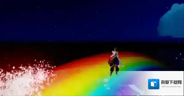 光遇怎么站在遇境的彩虹上