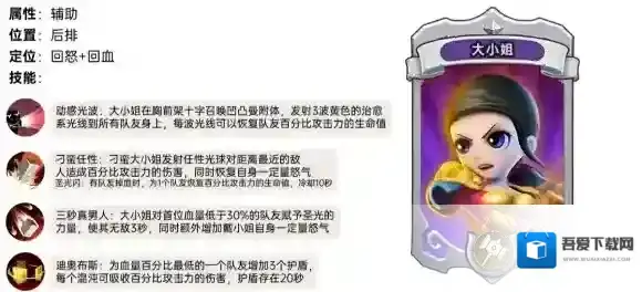 我叫MT归来大小姐属性定位人物技能解析