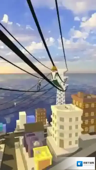高压电塔跑酷道具