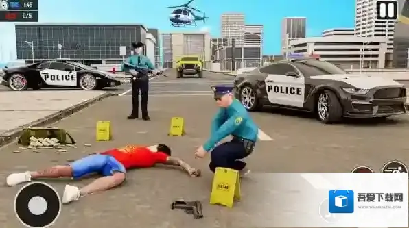 警车特技巨型坡道特技