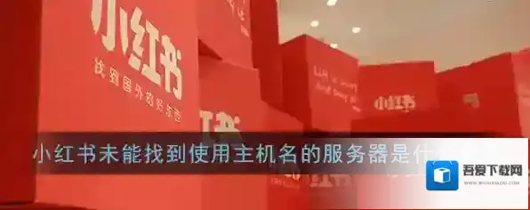 《小红书》未能找到使用主机名的服务器是什么意思
