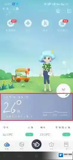 墨迹天气曲线图