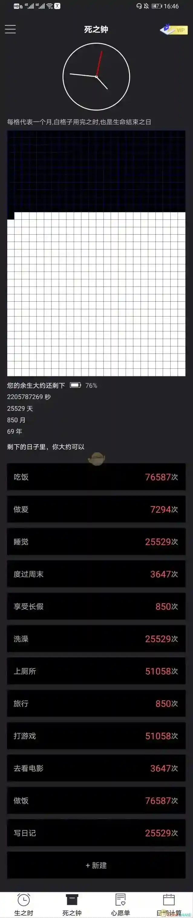 生命倒计时器死之钟