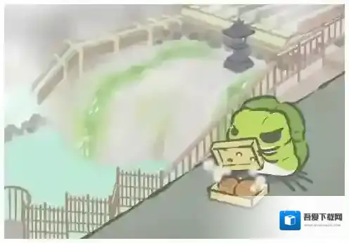 旅行青蛙吃温泉馒头明信片介绍 吃温泉馒头图鉴