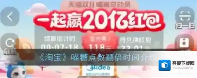 《淘宝》喵糖点数翻倍时间介绍