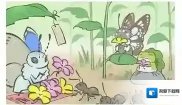 旅行青蛙作客蝴蝶家明信片介绍 作客蝴蝶家图鉴