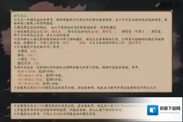 阴阳师樱花漂流怎么玩 寄语评分规则介绍