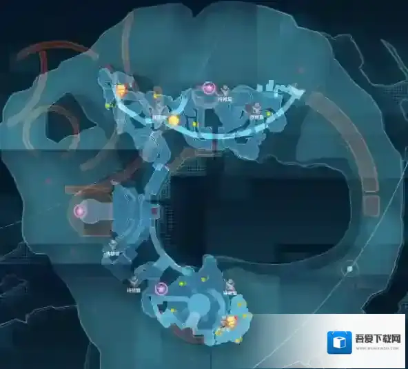 崩坏3主线32章新亚特拉魂钢切割采集点位图